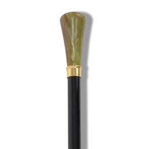 FOX -FLUTED ONYX TOP CANE