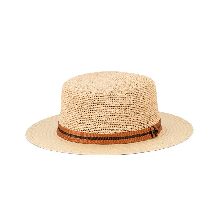 Avenel Koa Ladies Raffia Boater - City Hatters
