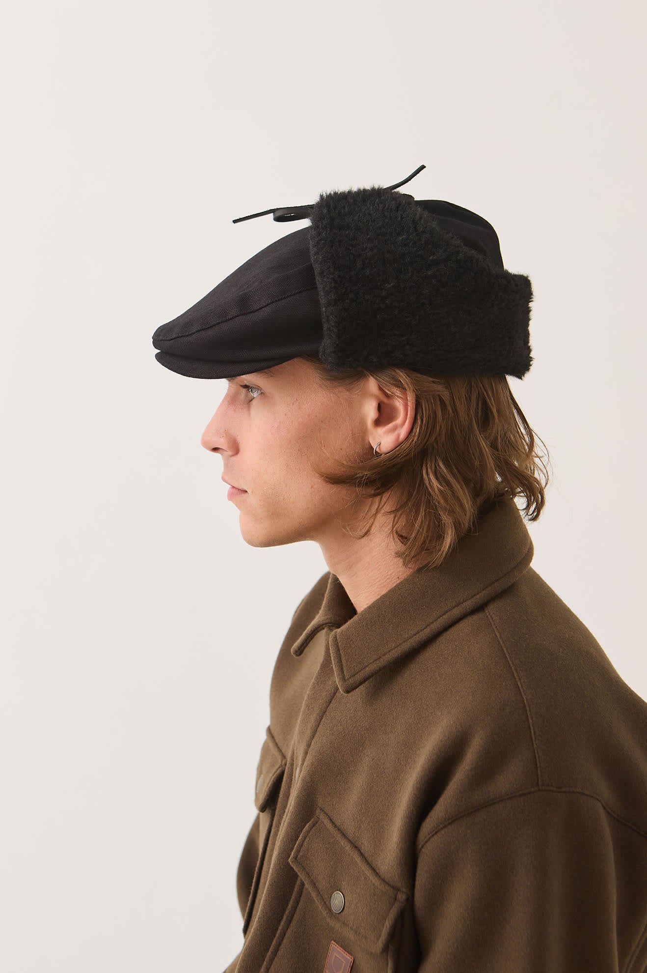 Brixton Barrel Earflap Flat Cap - City Hatters