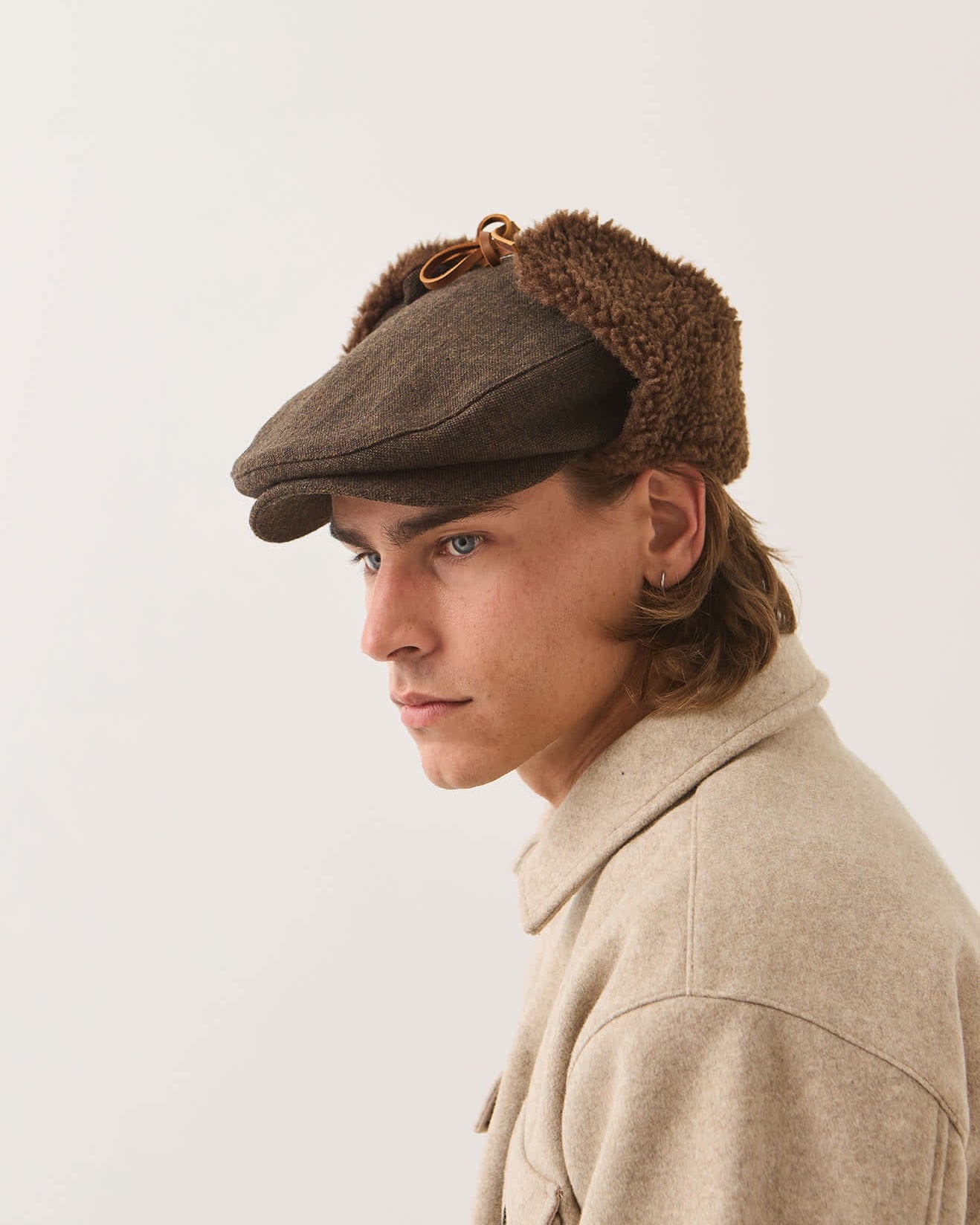 Brixton Barrel Earflap Flat Cap - City Hatters