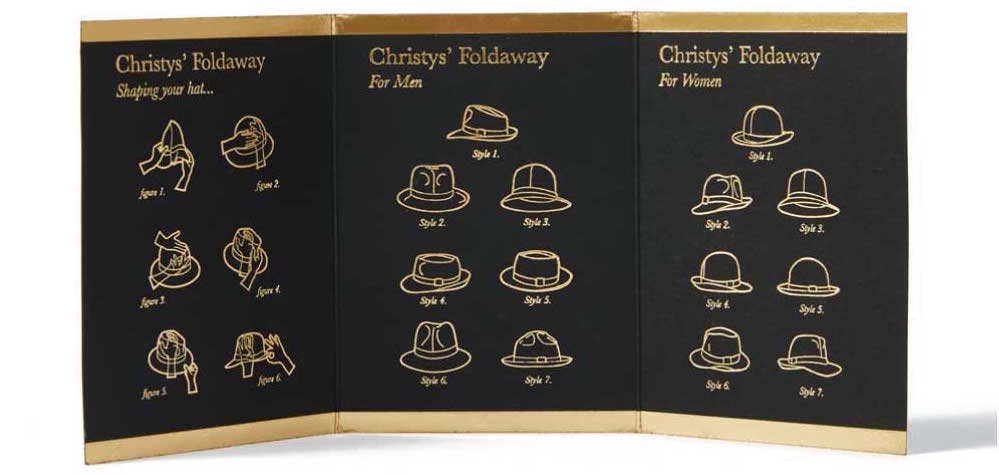 Christys' Foldaway Fur Felt Fedora - City Hatters