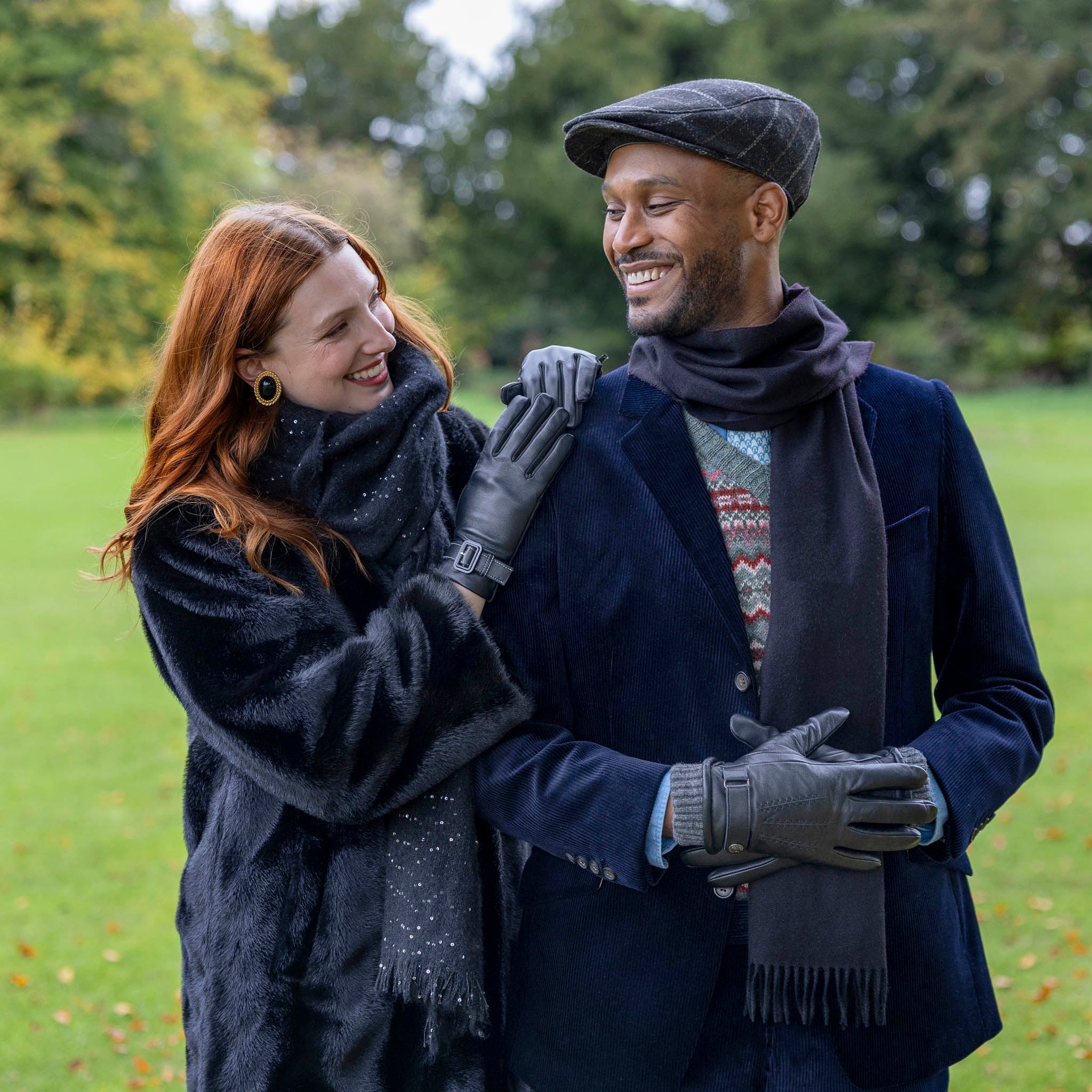Dents Henley Men's Warm-Lined Touchscreen Leather Gloves - City Hatters
