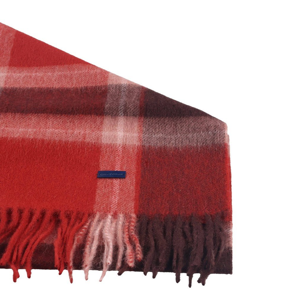 Henry Bucks Merino Wool Check Scarf - City Hatters