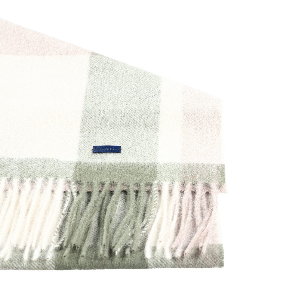 Henry Bucks Merino Wool Check Scarf - City Hatters