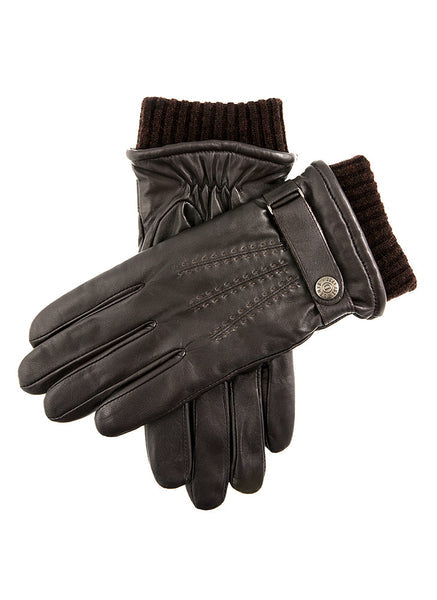 Dents Henley Men's  Warm-Lined Touchscreen Leather Gloves