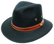 Avenel Blocked Canvas Safari Hat - City Hatters