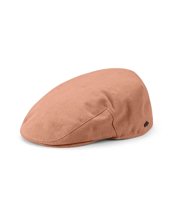 Avenel Finch Linen Flat Cap - City Hatters