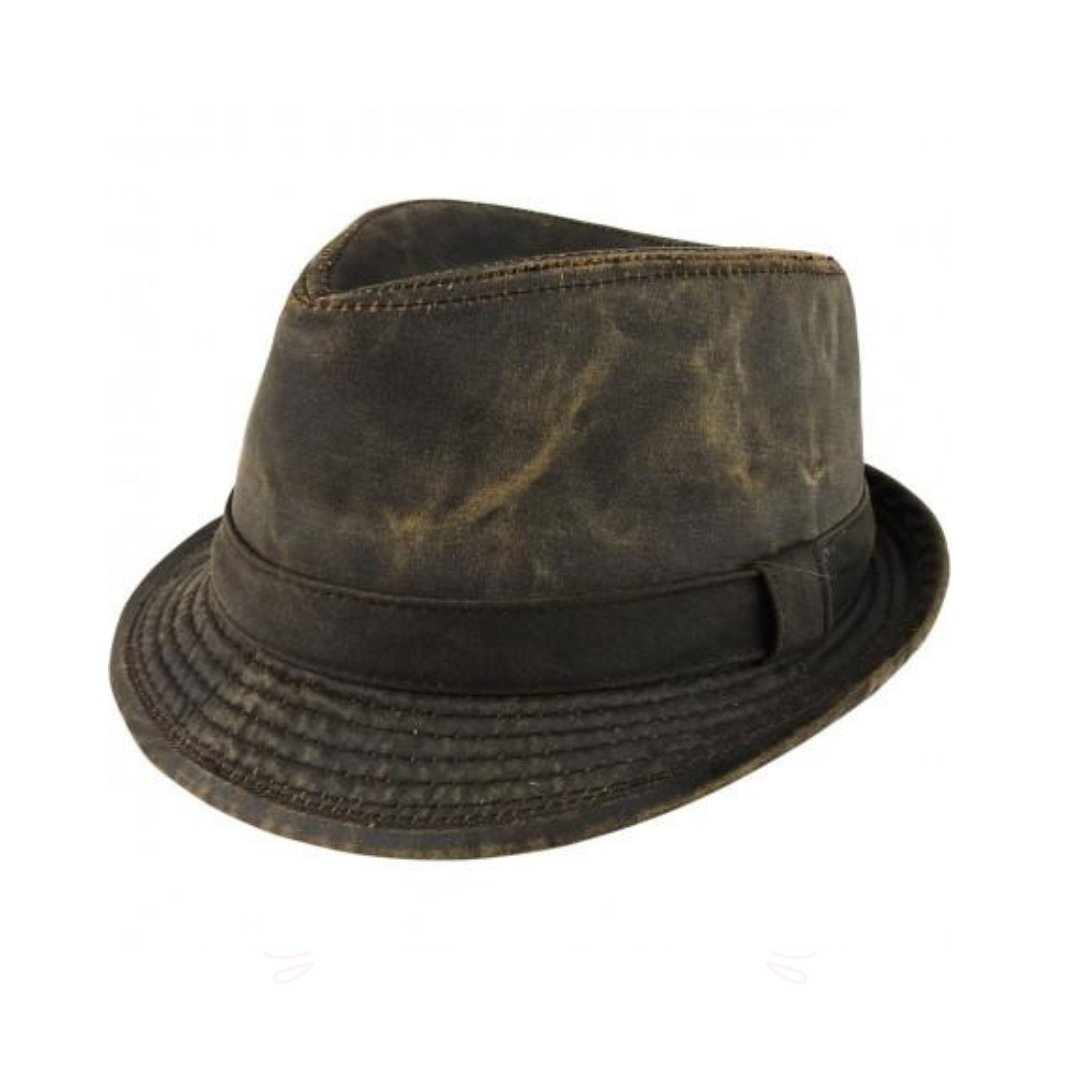 Avenel `Flinders' Weathered Cotton Trilby - City Hatters