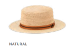 Avenel Koa Ladies Raffia Boater - City Hatters