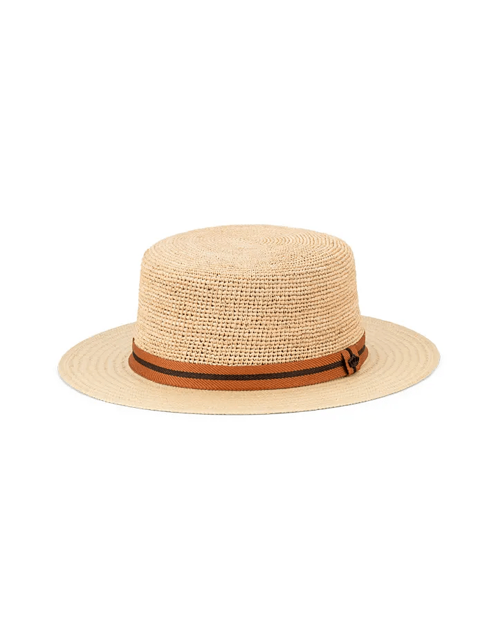 Avenel Koa Ladies Raffia Boater - City Hatters