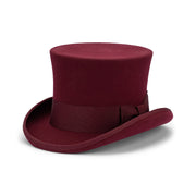 Avenel Wool Felt Coachman Top Hat - City Hatters