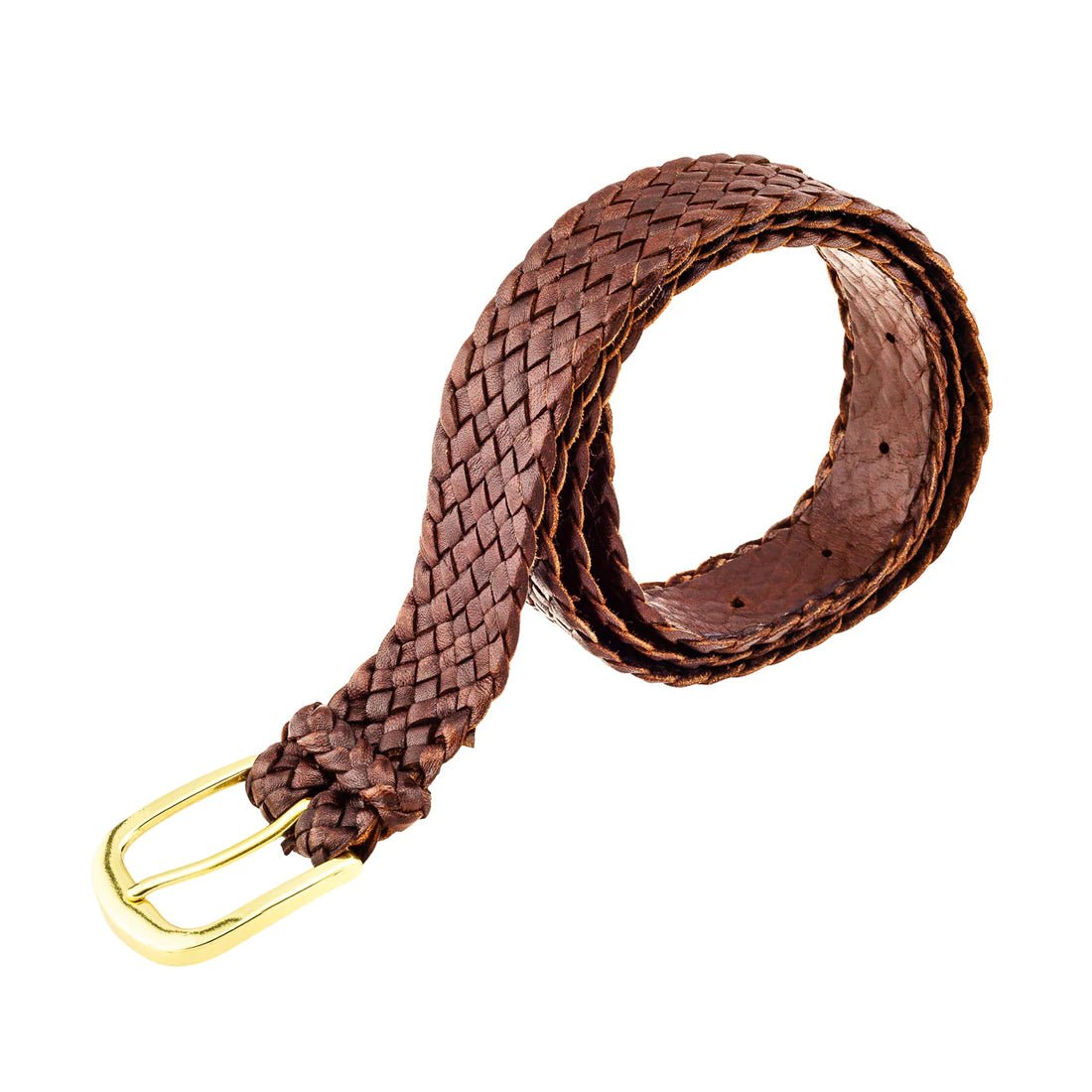 Barmah `Balmain' Braided Kangaroo Leather Belt - City Hatters