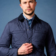 BEAUCAIRE Bond Quilted Jacket NAVY REG - City Hatters