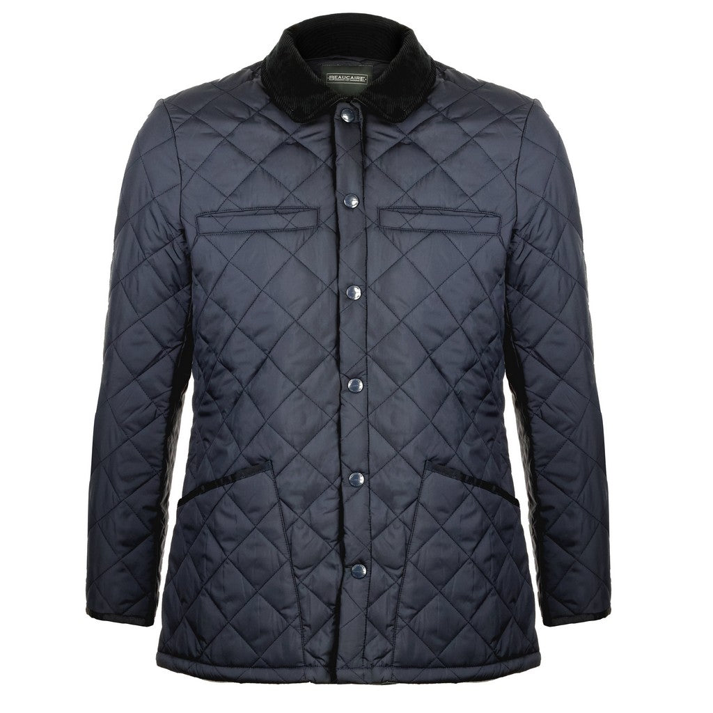 BEAUCAIRE Bond Quilted Jacket NAVY REG - City Hatters