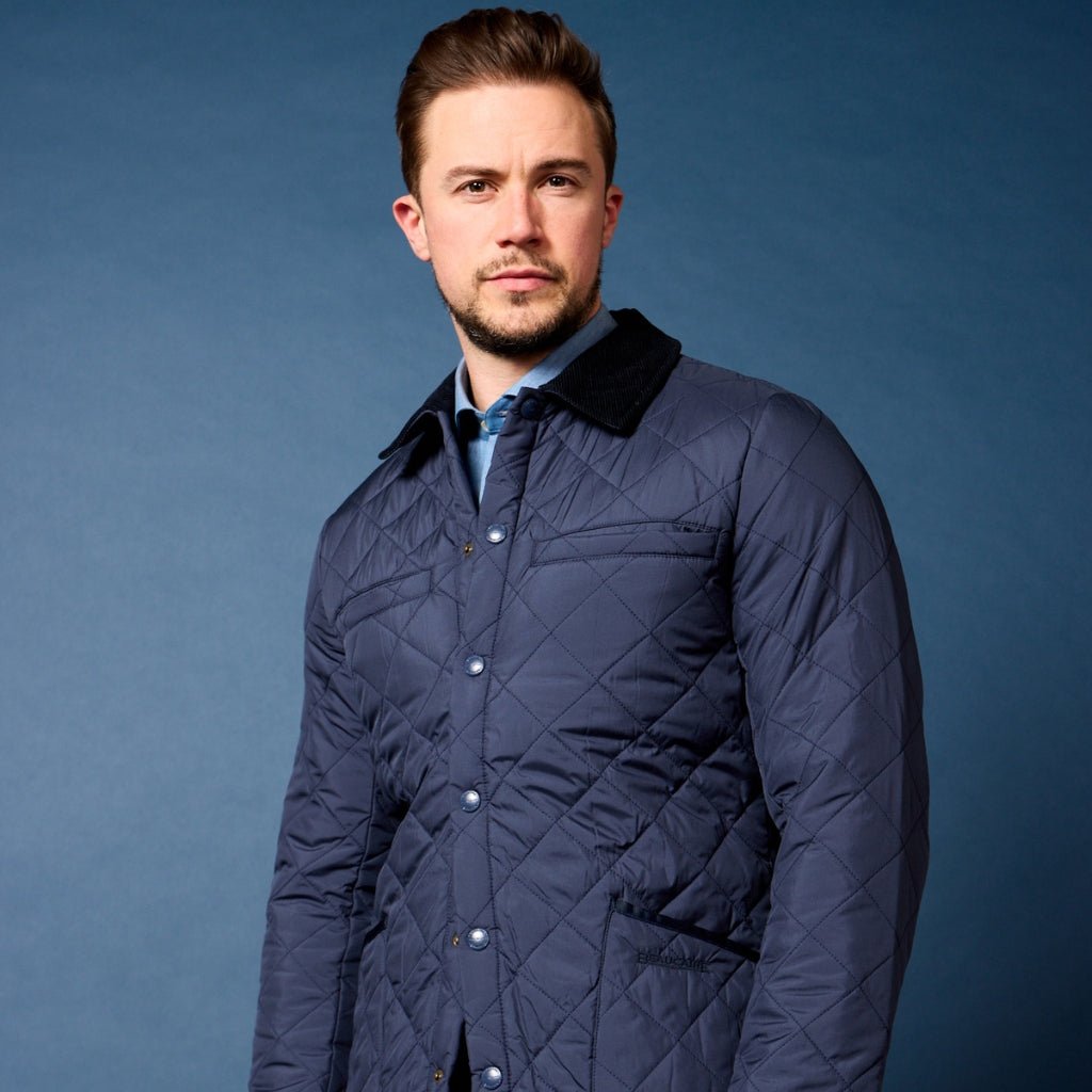 BEAUCAIRE Bond Quilted Jacket NAVY REG - City Hatters