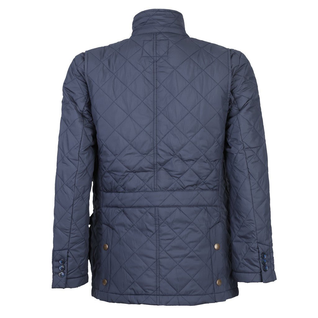 BEAUCAIRE James Quilted Jacket NAVY REG - City Hatters