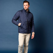 BEAUCAIRE Windsor Quilted Jacket NAVY REG - City Hatters