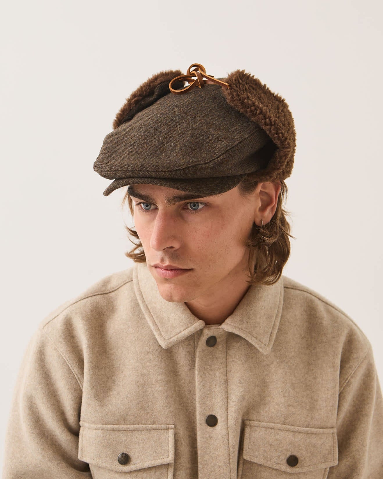 Brixton Barrel Earflap Flat Cap - City Hatters