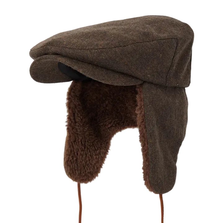Brixton Barrel Earflap Flat Cap - City Hatters