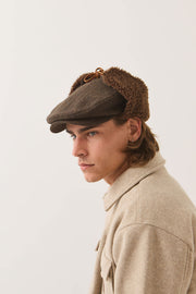 Brixton Barrel Earflap Flat Cap - City Hatters