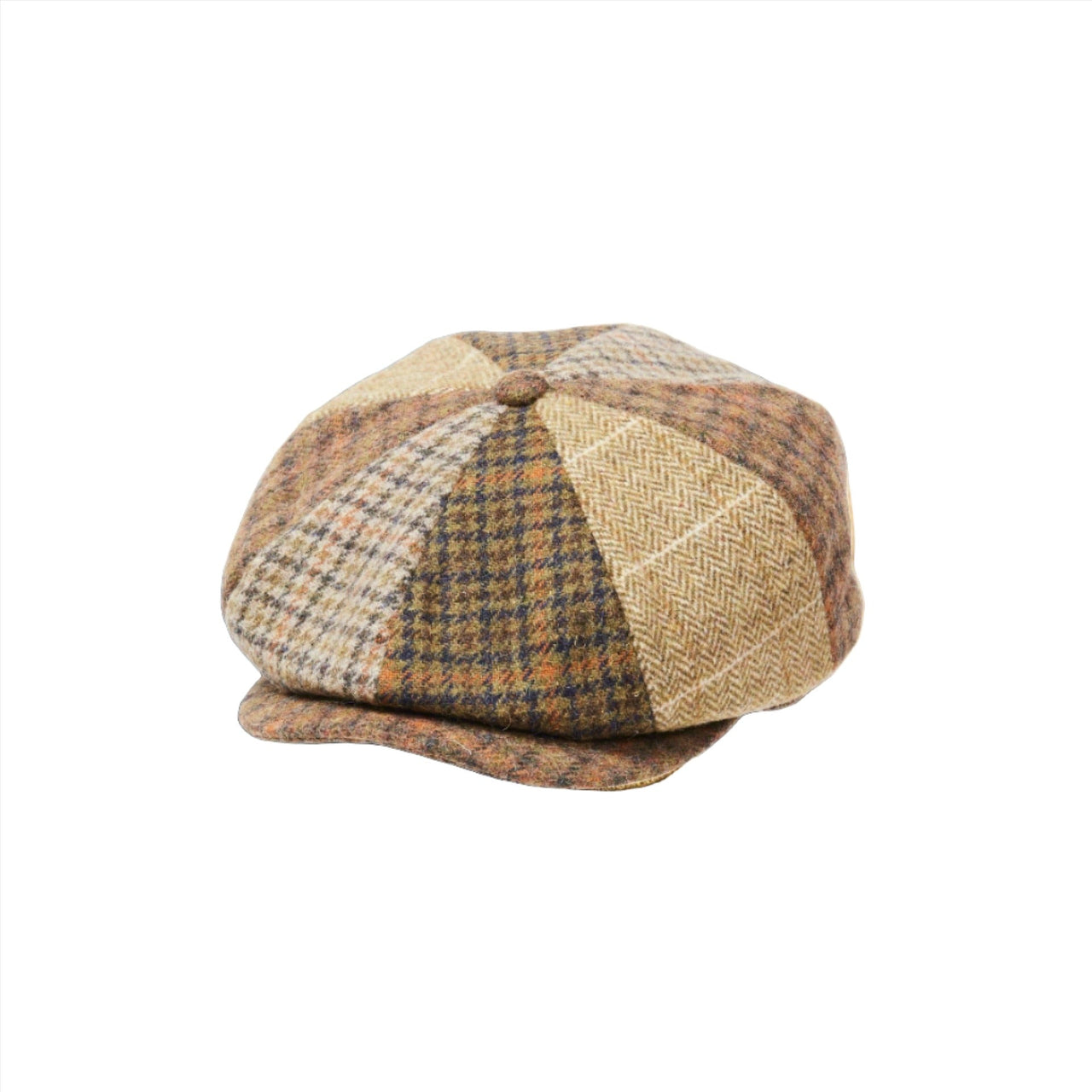 City Hatters Adam Patchwork Baker Boy Cap - City Hatters