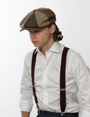 City Hatters Adam Patchwork Baker Boy Cap - City Hatters