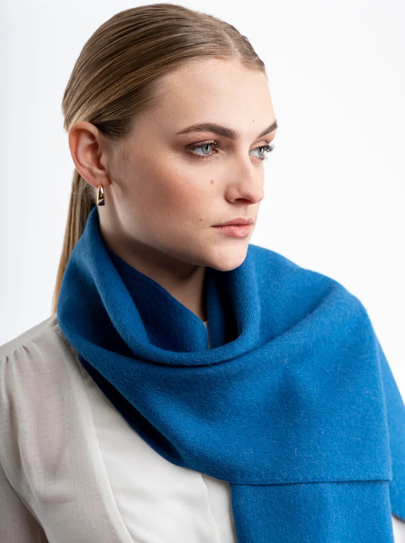 Dalcielo Classic Plain Alpaca Scarf - City Hatters