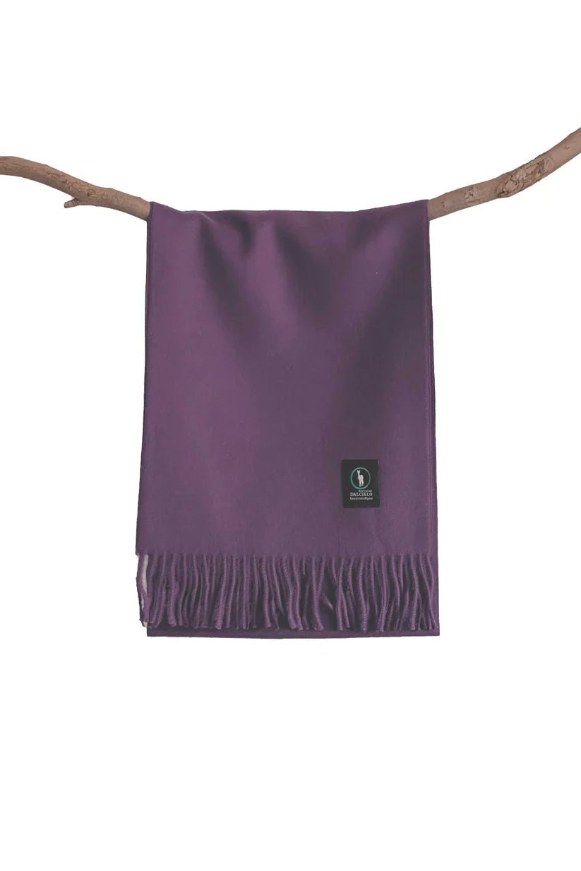 Dalcielo Classic Plain Alpaca Scarf - City Hatters