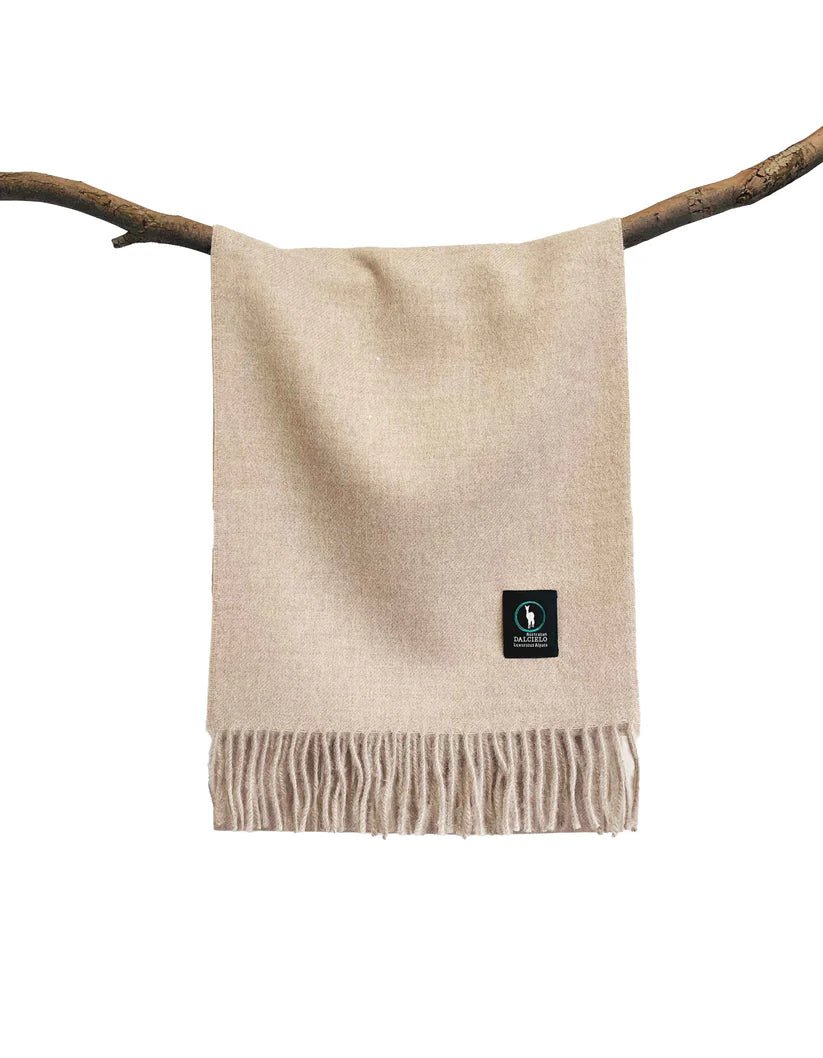 Dalcielo Classic Plain Alpaca Scarf - City Hatters