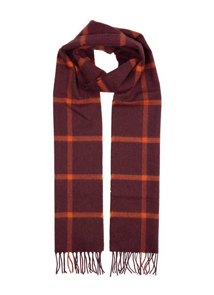 Dents Cashmere Scarf - Check - City Hatters