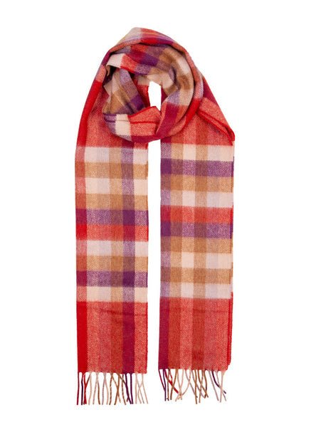 Dents Cashmere Scarf - Check - City Hatters