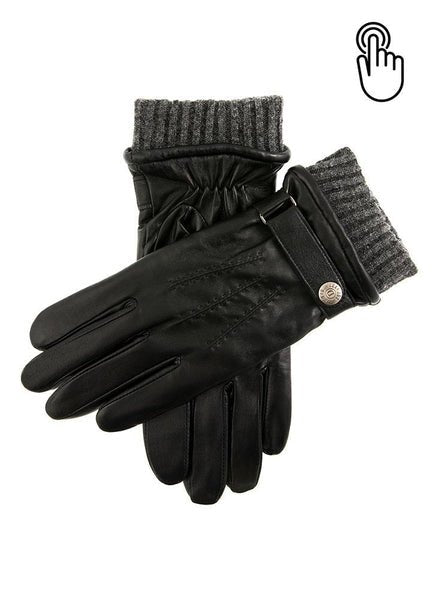 Dents Henley Men's Warm - Lined Touchscreen Leather Gloves - City Hatters