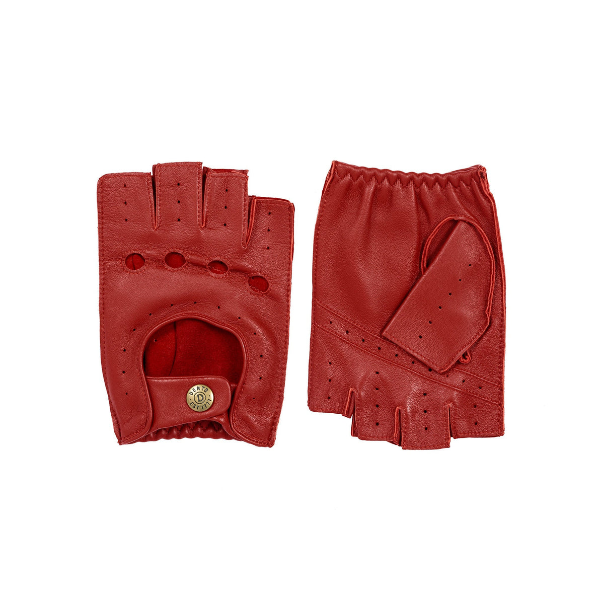 Dents Snetterton Men's Fingerless Leather Driving Gloves - City Hatters