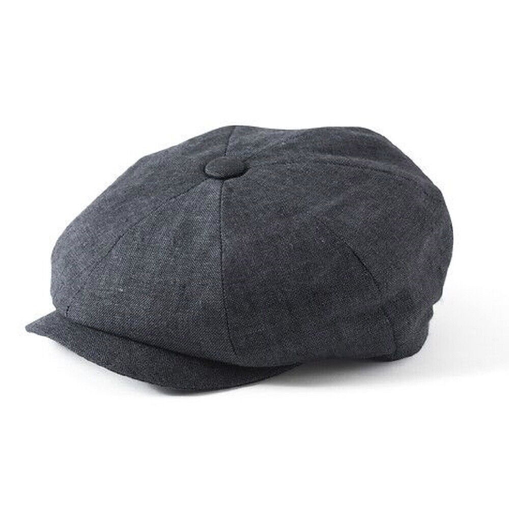 帽子 FAILSWORTH Irish Linen Alfico Cap L 59cm Failsworth Alfie Linen Cap - City Hatters