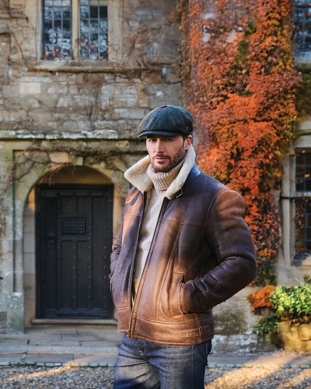 Failsworth Carloway Harris Tweed Baker Boy Cap - City Hatters