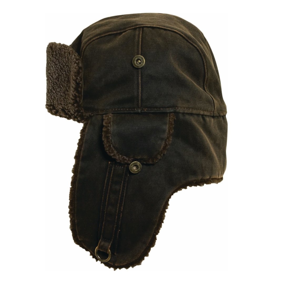 Flinders Distressed Cotton Trooper Cap - City Hatters