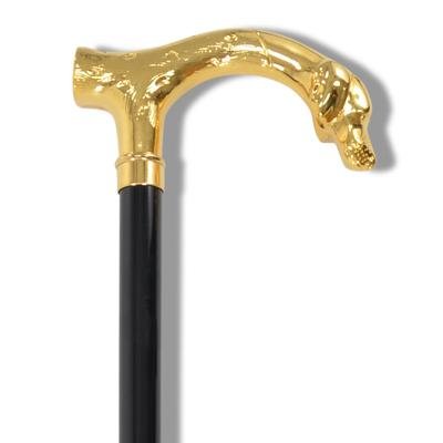 FOX - GILT HUNT DOG CANE - City Hatters