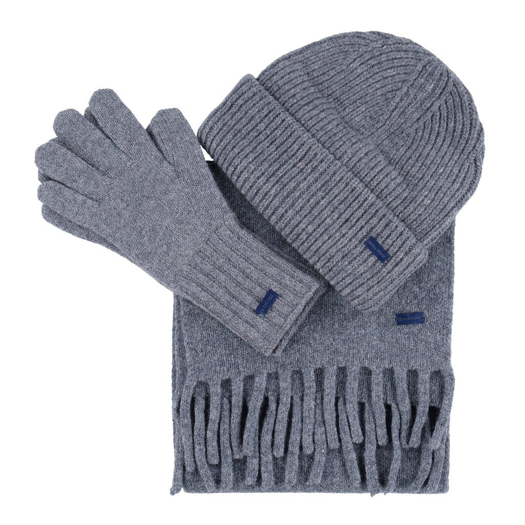 Henry Bucks Merino Wool Beanie Gloves & Scarf Set - City Hatters