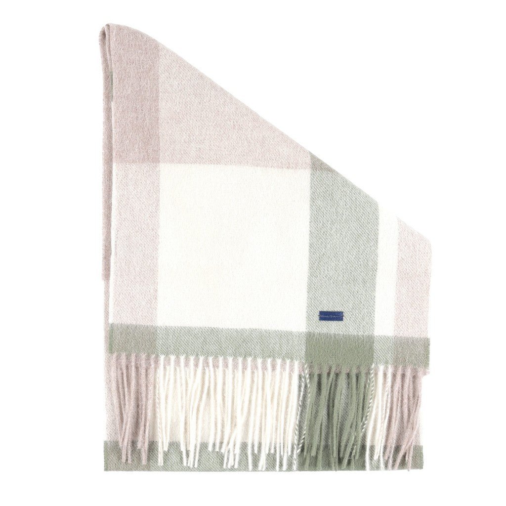 Henry Bucks Merino Wool Check Scarf - City Hatters