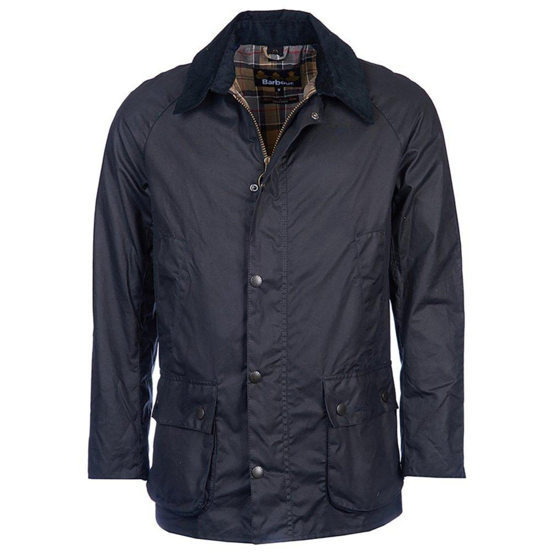 HENRY SARTORIAL X BARBOUR Ashby Wax Jacket NAVY - City Hatters