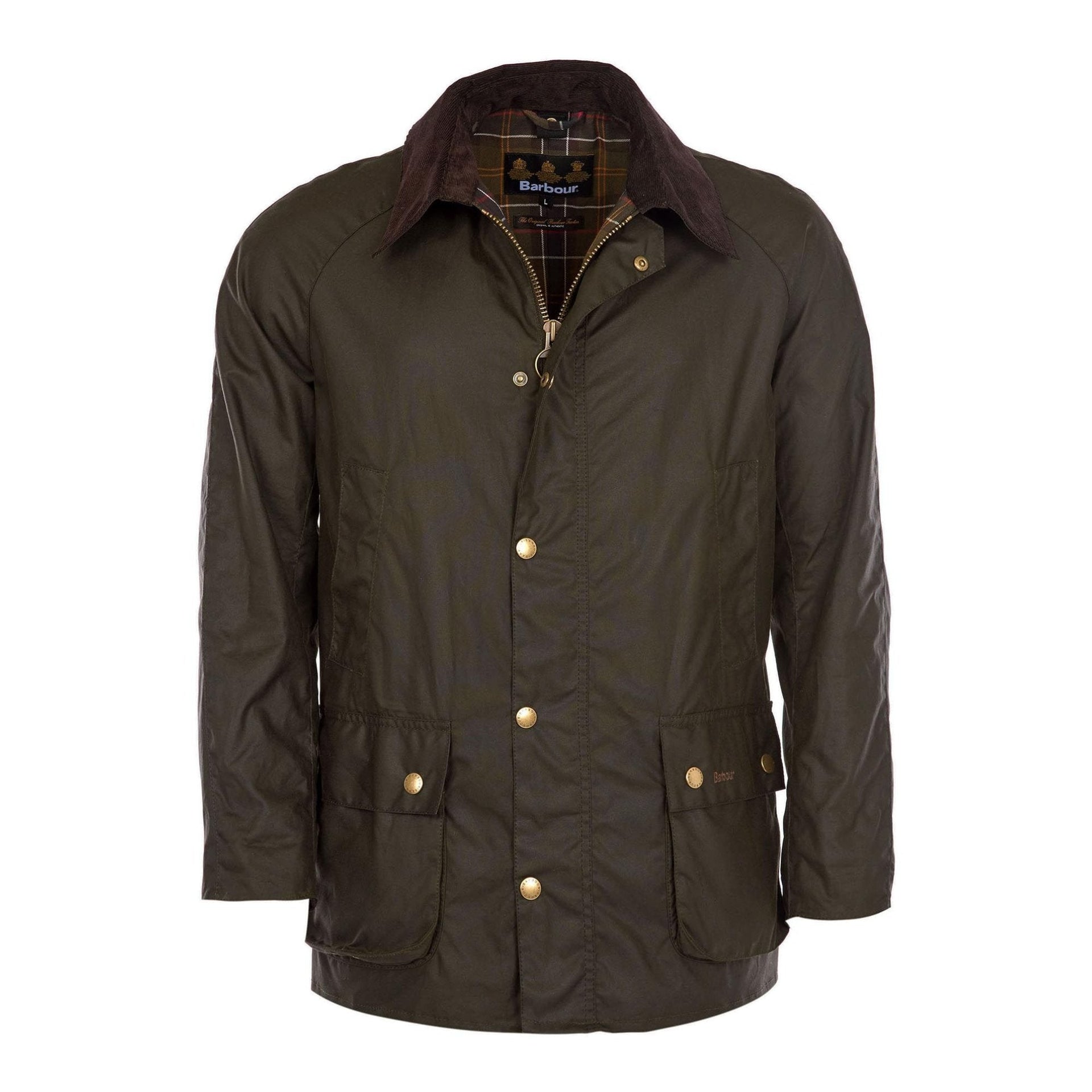 HENRY SARTORIAL X BARBOUR Ashby Wax Jacket OLIVE - Main Image