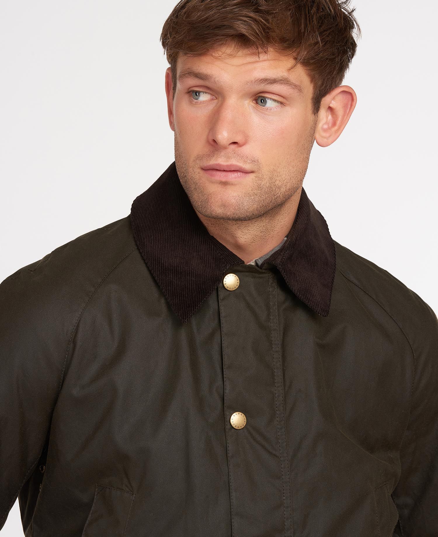 HENRY SARTORIAL X BARBOUR Ashby Wax Jacket OLIVE - City Hatters