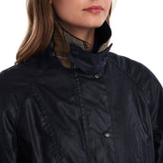 HENRY SARTORIAL x BARBOUR Women Beadnell Wax Jacket NAVY - City Hatters