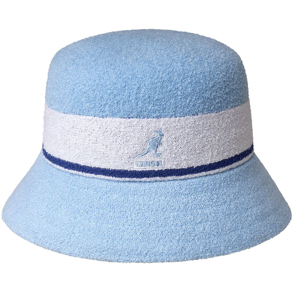 Light blue kangol bucket hat on sale