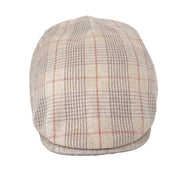 M by Flechet Check Panel Linen/Cotton Sports Cap - City Hatters