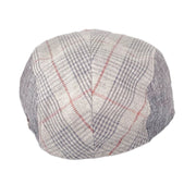 M by Flechet Check Panel Linen/Cotton Sports Cap - City Hatters