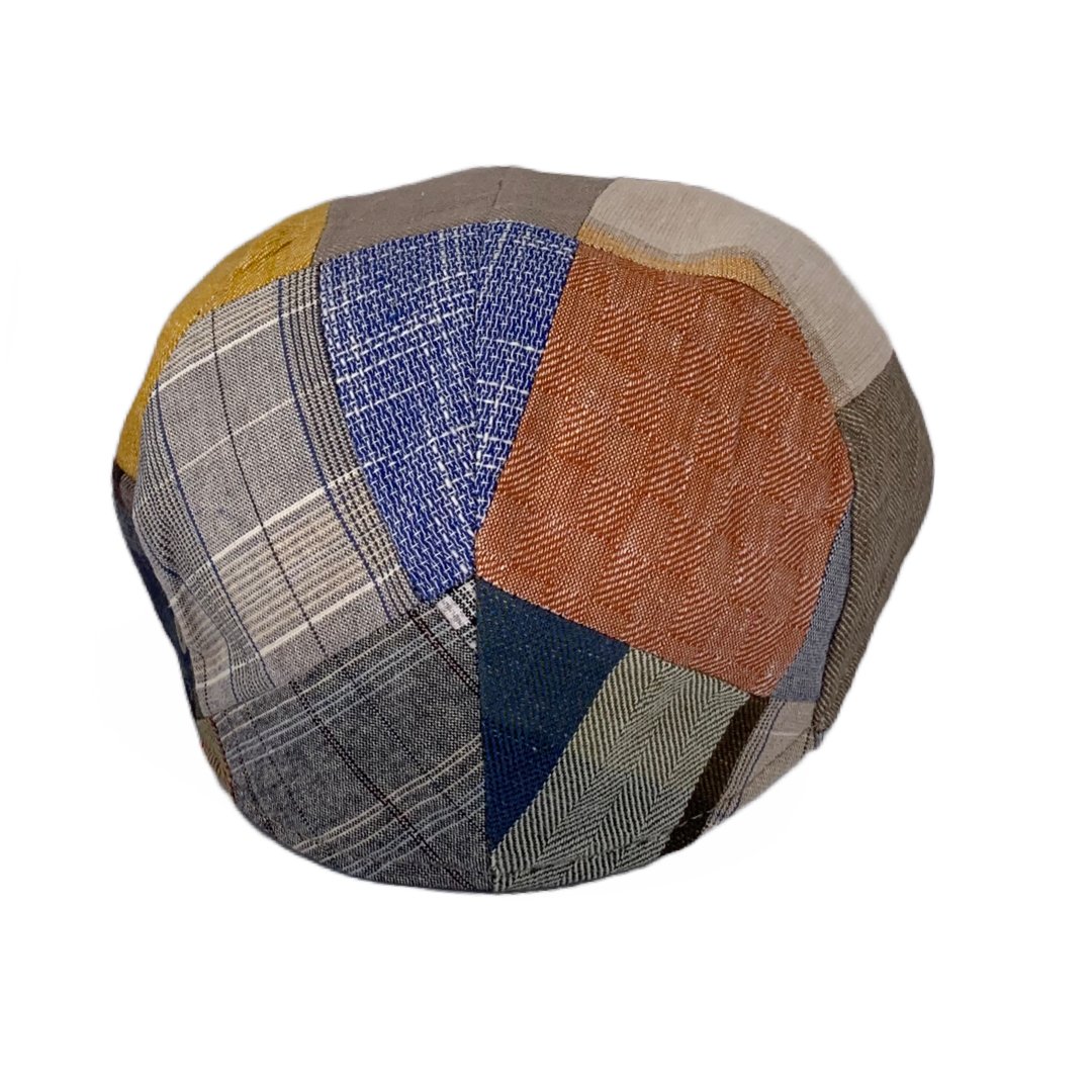 M by Flechet Italian Linen/Cotton Patchwork Cap - City Hatters