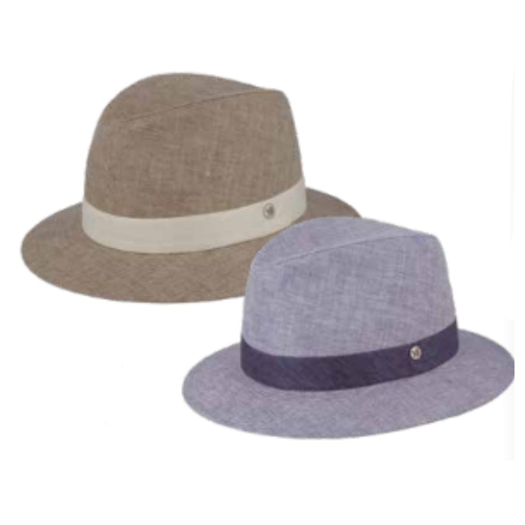 M by Flechet Linen Fedora - City Hatters