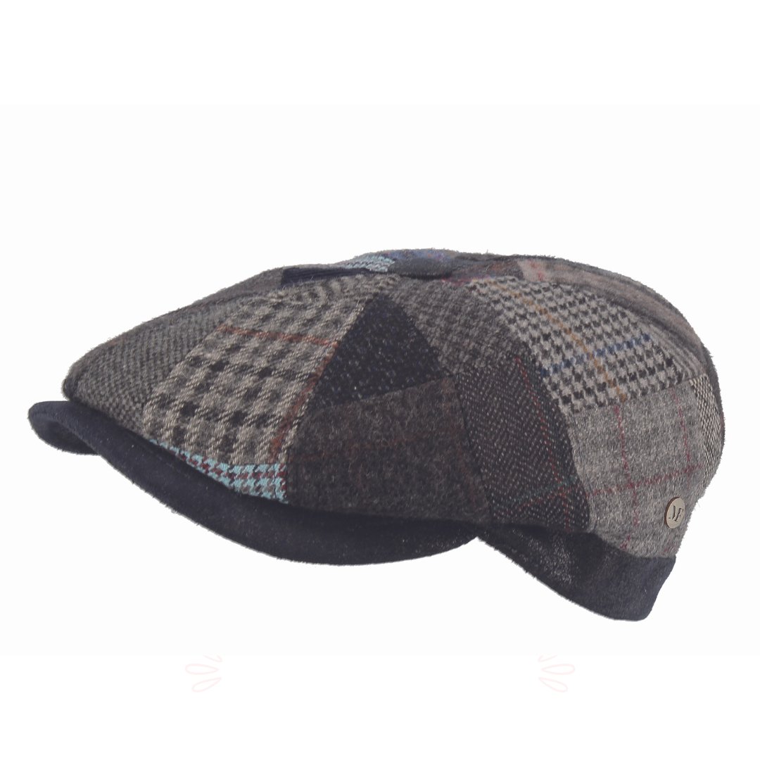 M by Flechet Patchwork Peaky Blinder Cap - City Hatters