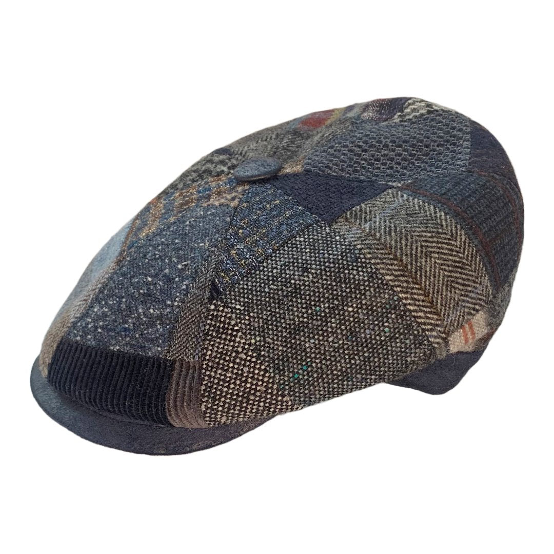 M by Flechet Patchwork Peaky Blinder Cap - City Hatters